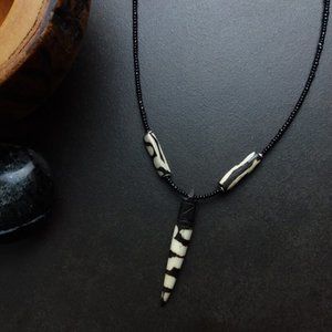 BATIK Bone Necklace | For Men | Nobility & Strength | Handmade | Ethnic